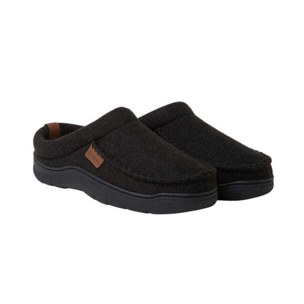 Dearfoams Men's Clog Style Memory Foam Slippers Size M Wool Blend​​ # Box 485